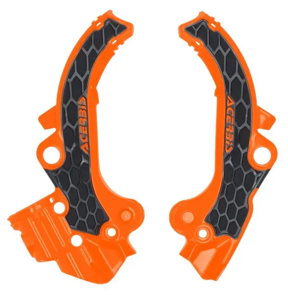 Acerbis X-Grip Frame Guards Ktm Sx 65 24- Orange-Black 1