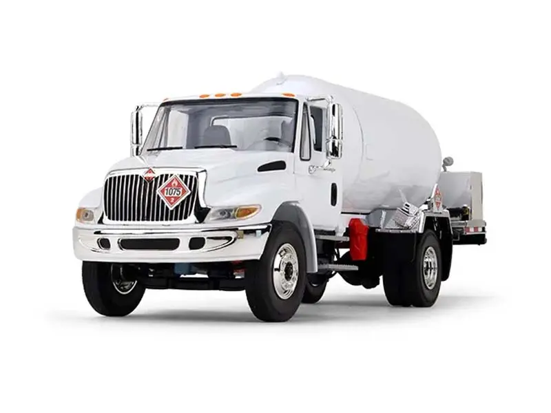 International Durastar Propane Truck - White Diecast 1:34 Scale Model - First Gear 10-4059 1