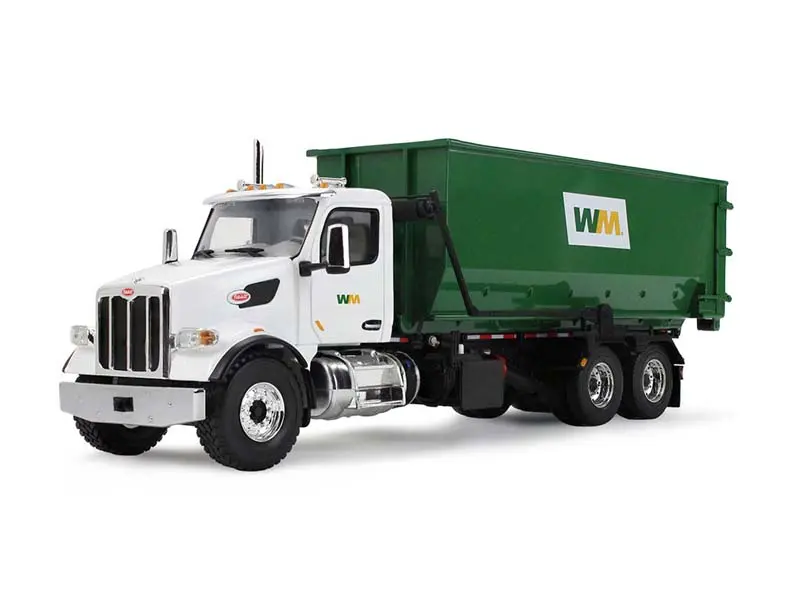 Peterbilt Model 567 W/ 40 Yard Roll-Off Container (Waste Management) Diecast 1/34 Scale Model - First Gear 10-4395D 1