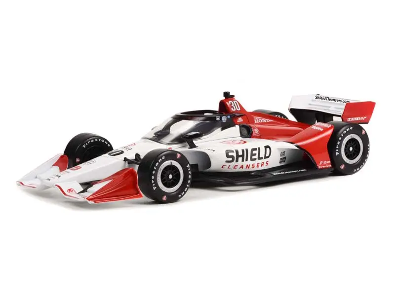 #30 Christian Lundgaard / Rahal Letterman Lanigan Racing Shield Cleansers (2022 Ntt Indycar Series) Diecast 1:18 Scale Model - Greenlight 11155 1