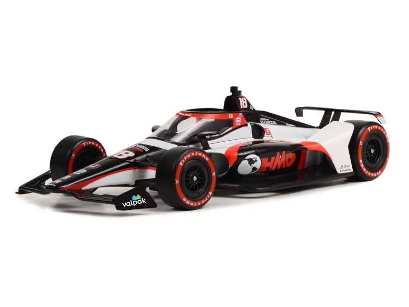 #18 David Malukas / Dale Coyne Racing W/ Hmd Motorsports Trucking (2022 Ntt Indycar Series) Diecast 1:18 Scale Model - Greenlight 11158 1