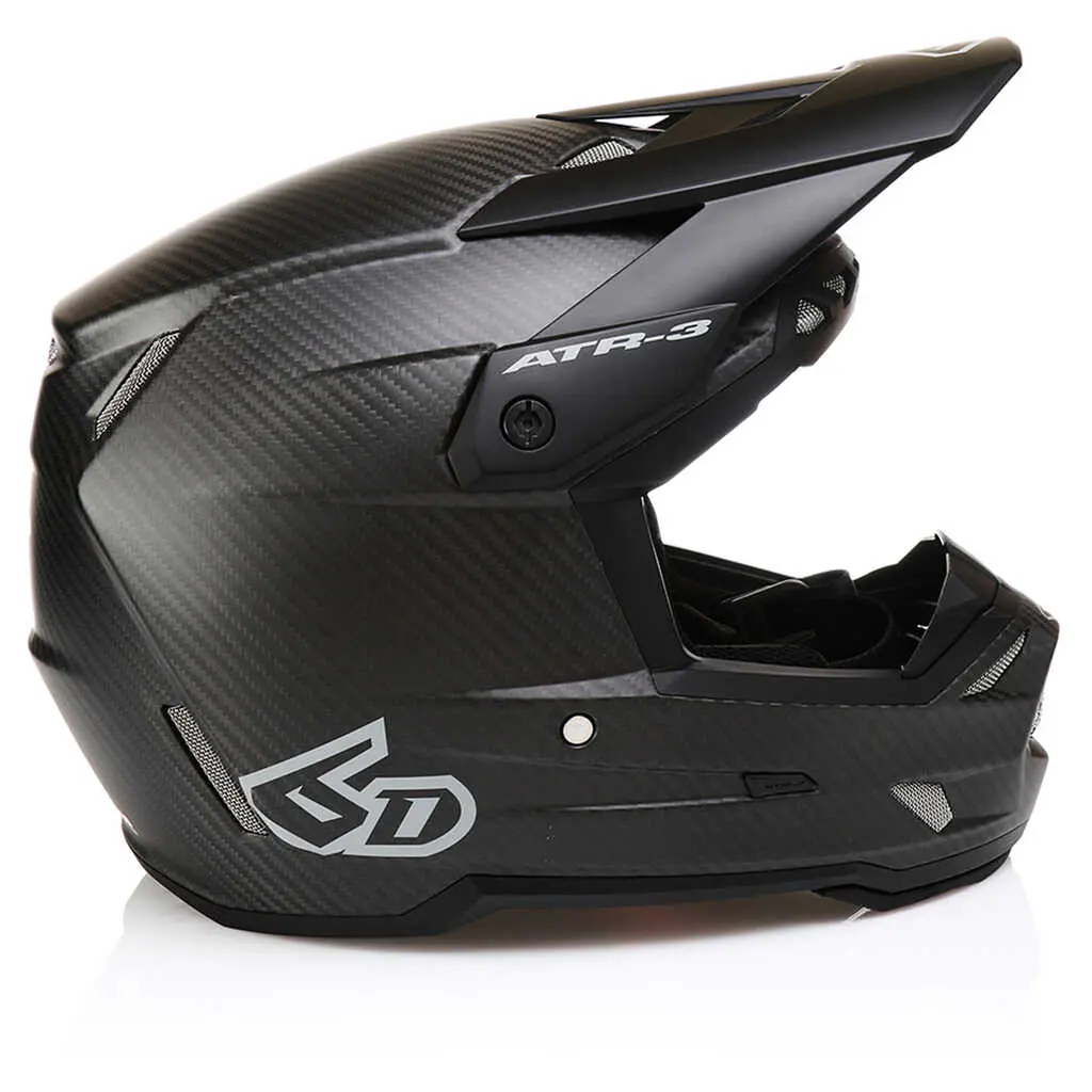 6D Atr-3 Helmet - Matte Black Carbon 1
