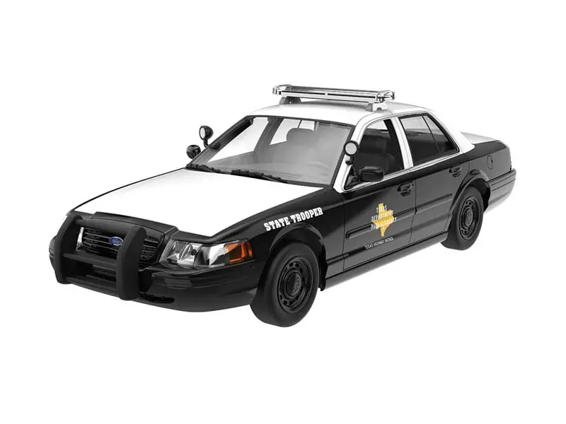 Pre-Order 2003 Ford Crown Victoria – Texas Highway Patrol (Hot Pursuit) Diecast 1:24 Scale Model - Greenlight 1131001 1