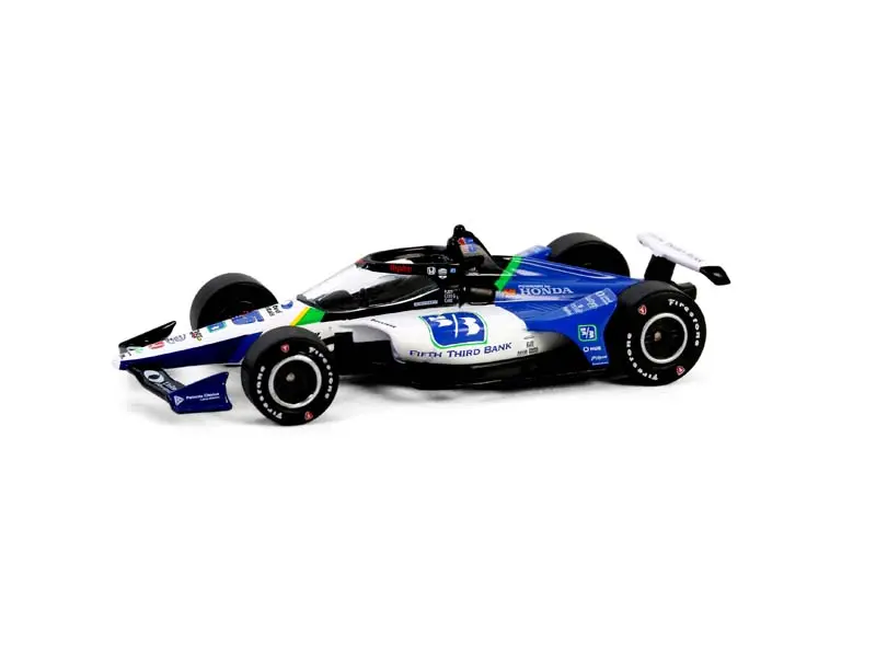 #15 Graham Rahal / Rahal Letterman Lanigan Racing Fifth Third Bank (2024 Ntt Indycar Series) Diecast 1:64 Scale Model - Greenlight 11610 1