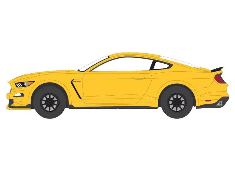 Pre-Order 2017 Ford Mustang Shelby Gt-350 – Triple Yellow Tri-Coat (The Mustang Stampede Series 2) Diecast 1:64 Scale Model - Greenlight 125402D 1