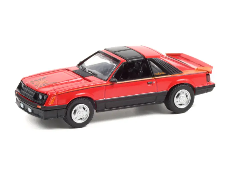 1981 Ford Mustang Cobra Bright Red (Gl Muscle Series 25) Diecast 1:64 Scale Model - Greenlight 13300C 1