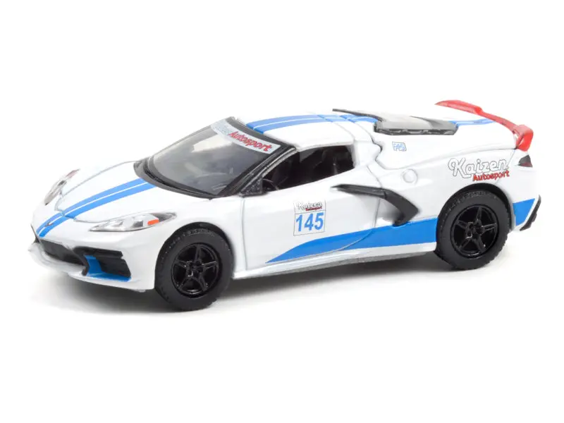 2020 Chevrolet Corvette C8 Stingray Coupe #145 Track Battle (Gl Muscle Series 25) Diecast 1:64 Scale Model - Greenlight 13300E 1