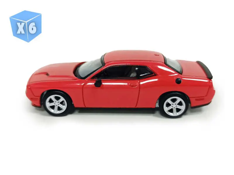 6 Pack 2016 Dodge Challenger Rt – Torred Red (Gl Muscle Series 30) Diecast 1:64 Scale Model - Greenlight 13370D 1