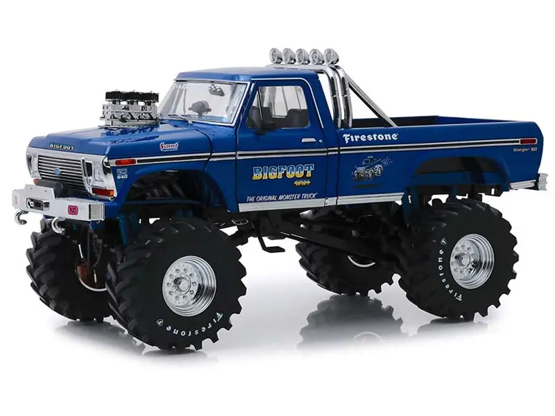 1974 Ford F-250 Bigfoot #1 The Original Monster Truck W/ 48-Inch Tires (Kings Of Crunch) Diecast 1:18 Scale Model - Greenlight 13537 1
