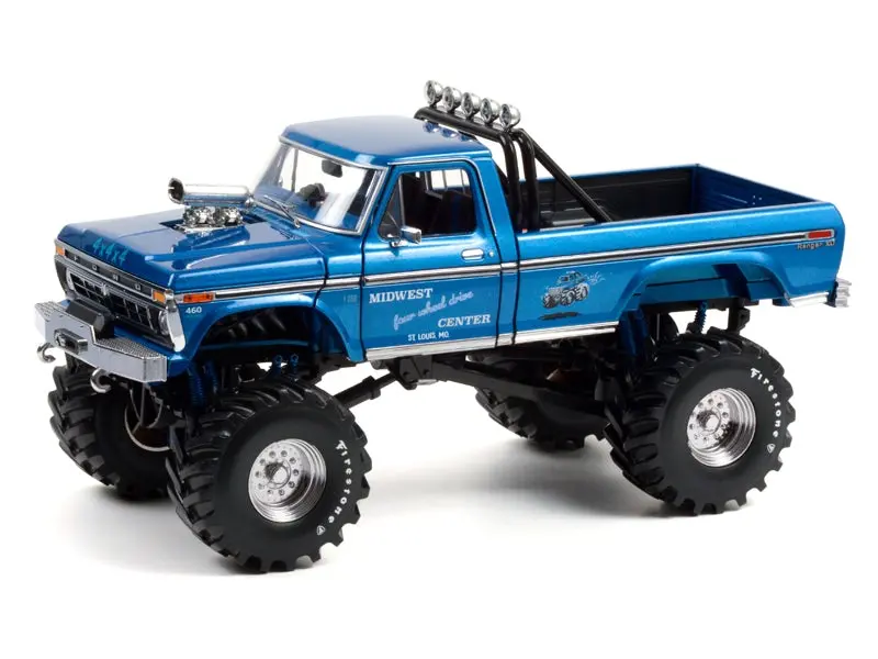 1974 Ford F-250 Monster Truck - Midwest 4-Wheel Drive (Kings Of Crunch) Diecast 1:18 Scale Model - Greenlight 13605 1