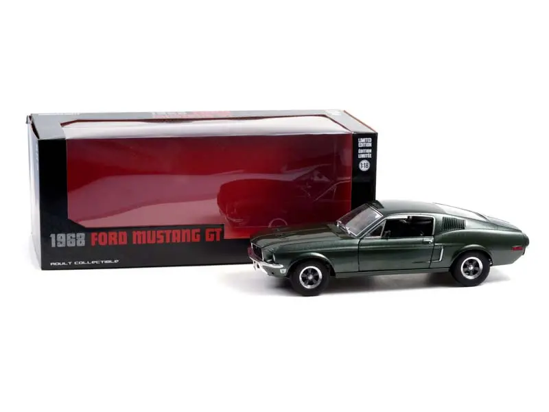 1968 Ford Mustang Gt Fastback (Highland Green) Diecast 1:18 Scale Model - Greenlight 13615 1