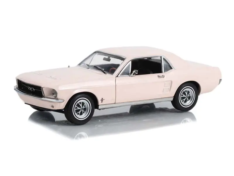 1967 Ford Mustang Coupe "She Country Special" - Bill Goodro Ford Denver Colorado - Bermuda Sand Diecast 1:18 Scale Model - Greenlight 13642 1