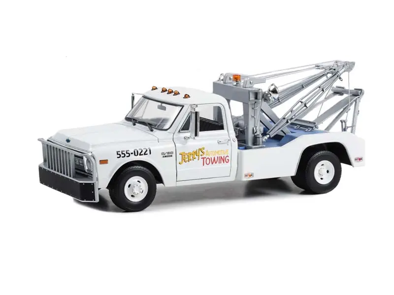 1969 Chevrolet C-30 Dually Wrecker - Jerry’S Towing (Fall Guy Stuntman Association) Diecast 1:18 Scale Model - Greenlight 13683 1