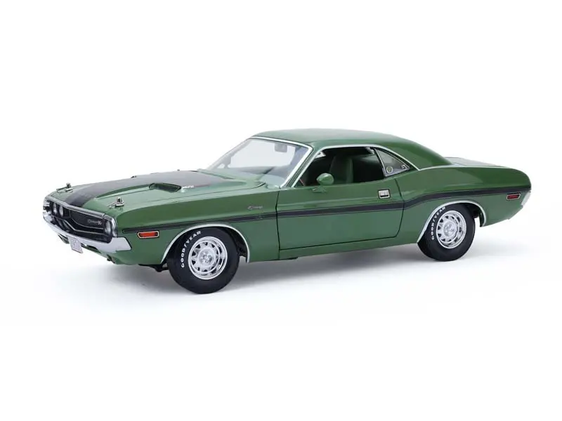 1970 Dodge Challenger R/T Hardtop Hemi Mr Norm’S – F8 Green W/ Green Top & Green Interior Diecast 1:18 Scale Model - Greenlight 13700 1