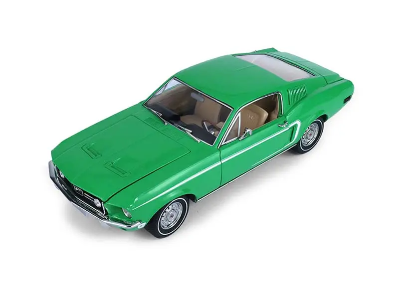Pre-Order 1968 Ford Mustang Fastback West Coast Usa Special Edition Mustang – Poppy Green Diecast 1:18 Scale Model - Greenlight 13708 1