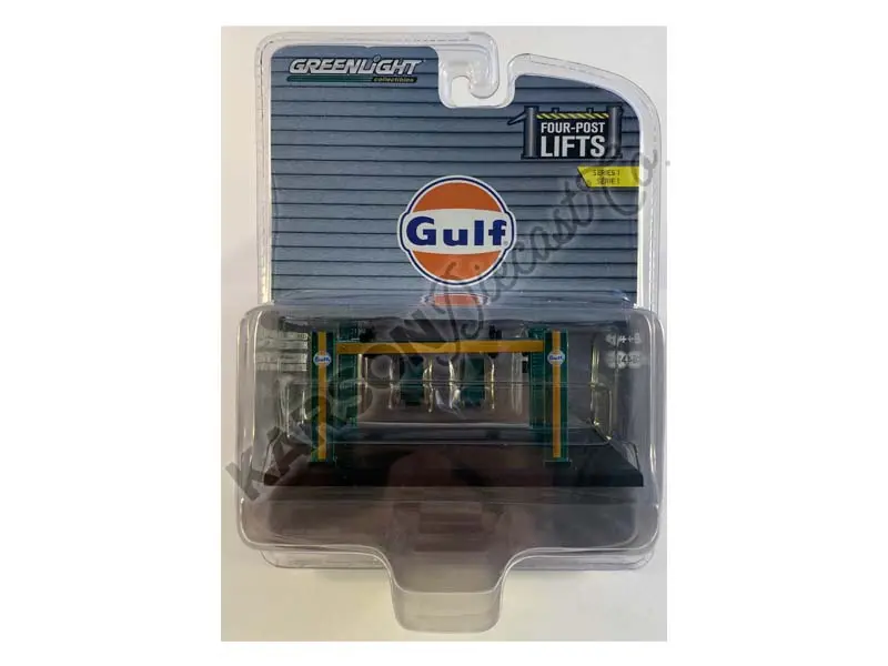 Chase Auto Body Shop - Gulf Oil (Four-Post Lifts) Series 1 For Diecast 1:64 Scale Models - Greenlight 16100B 1