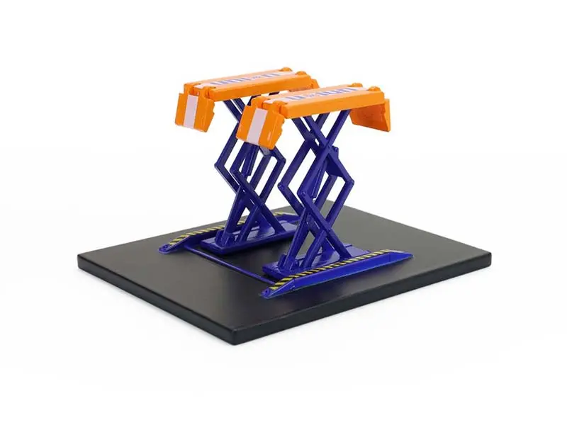 Automotive Double Scissor Lifts - Union 76 (Auto Body Shop) Diecast 1:64 Scale Model - Greenlight 16220B 1