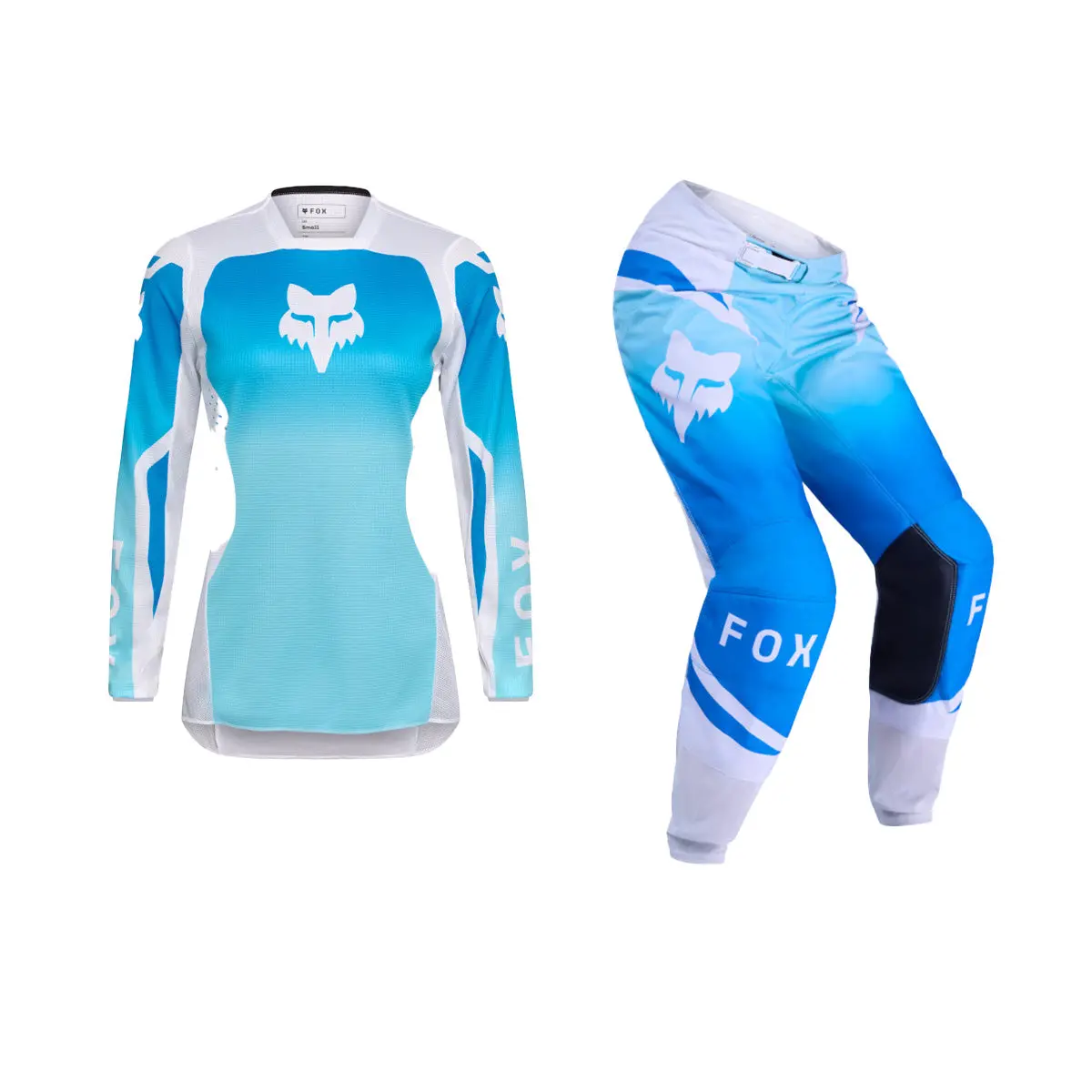 Fox 2026 Womens 180 Shield Gear Set - White/Blue 1