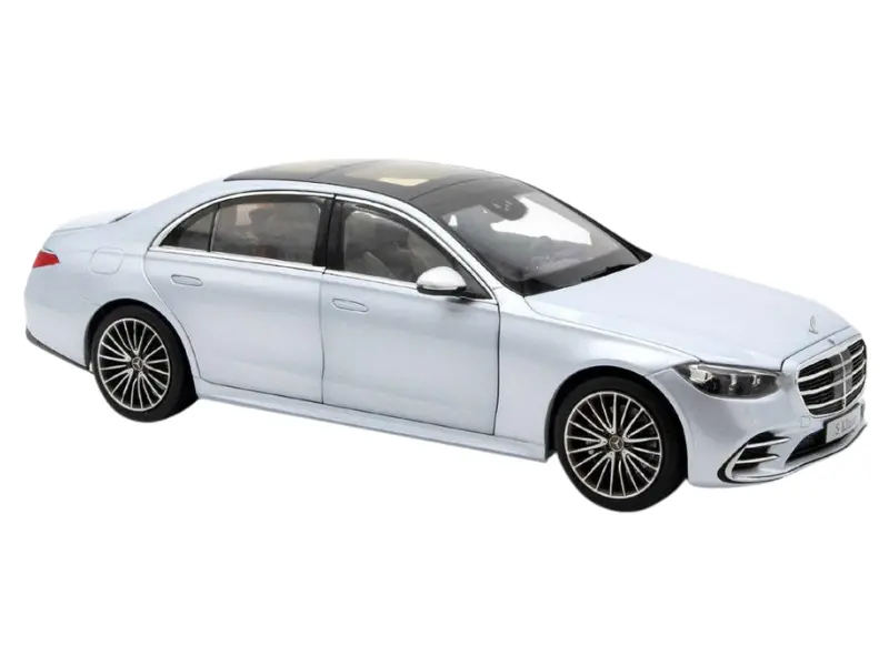 2021 Mercedes-Benz S-Class Amg-Line - Brillant Silver Diecast 1:18 Scale Model - Norev 183805 1
