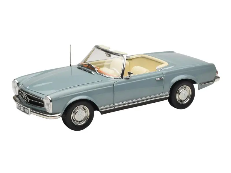 1963 Mercedes-Benz 230 Sl - Horizon Blue Diecast 1:18 Scale Model - Norev 183992 1