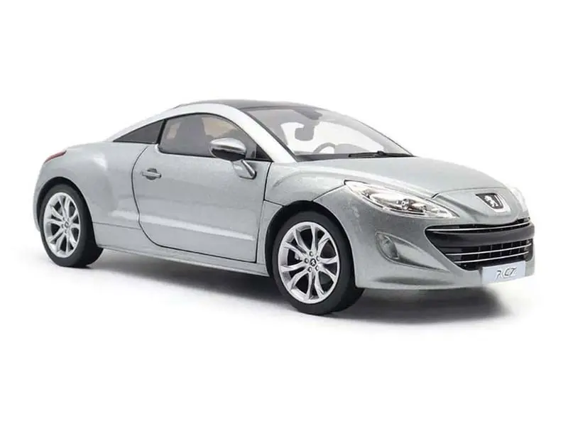 2010 Peugeot Rcz Mercury Grey Diecast 1:18 Scale Model - Norev 184875 1