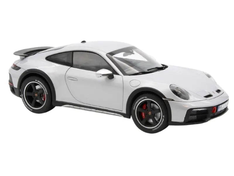 2023 Porsche 911 Dakar - Ice Grey Metallic Diecast 1:18 Scale Model - Norev 187242 1
