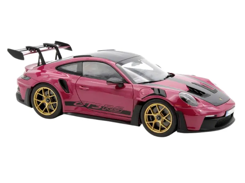 2022 Porsche 911 Gt3 Rs W/Weissach Pack - Ruby Star Diecast 1:18 Scale Model - Norev 187370 1