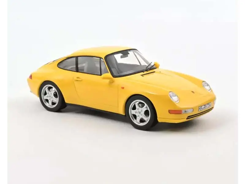 1994 Porsche 911 Carrera Yellow - Diecast 1:18 Scale Model Car - Norev 187596 1
