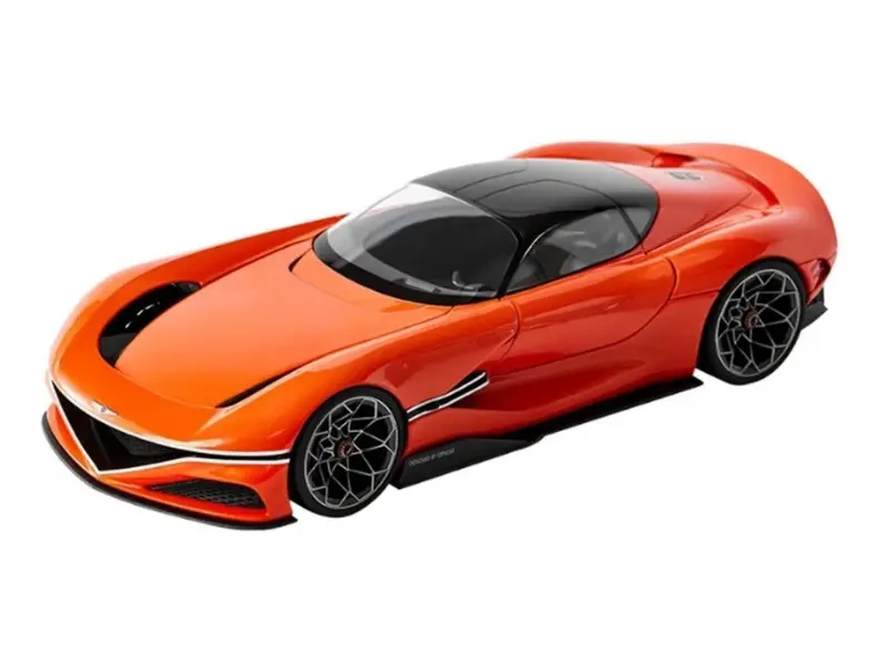 2024 Genesis X Gran Berlinetta Vgt Magma Orange Diecast 1:18 Scale Model - Norev 188032 1