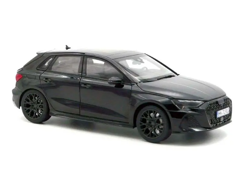 2025 Audi Rs 3 - Myth Black Diecast 1:18 Scale Model - Norev 188388 1