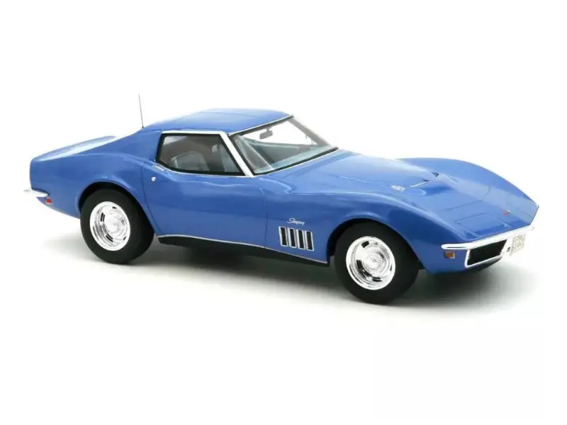 Pre-Order 1969 Chevrolet Corvette Coupe - Le Mans Blue Diecast 1:18 Scale Model - Norev 189034 1