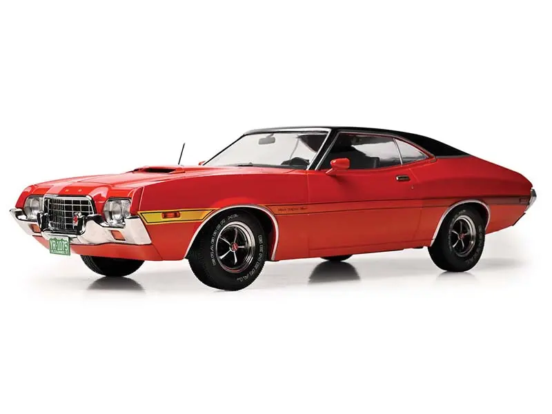 1972 Ford Gran Torino Sport 2-Door - Red Diecast 1:18 Scale Model - Ixo 18Cmc26322 1