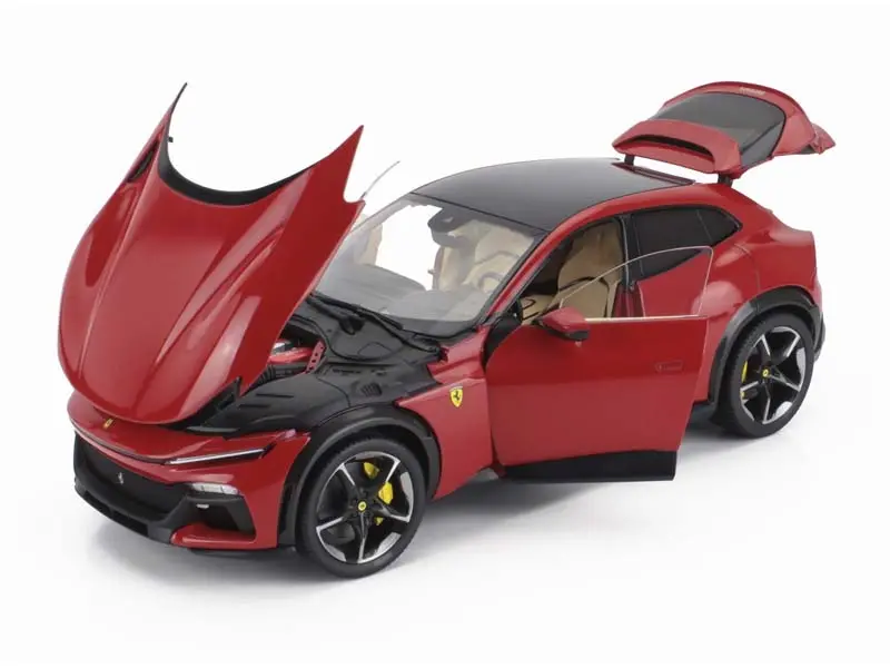 Pre-Order 2022 Ferrari Purosangue Cream Interior Rosso Corsa 322 Diecast 1:18 Scale Model - Polistil 18Fe02020 1