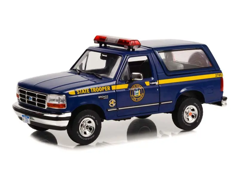 1996 Ford Bronco Xlt - New York State Police (Artisan Collection) Diecast 1:18 Scale Model Car - Greenlight 19121 1