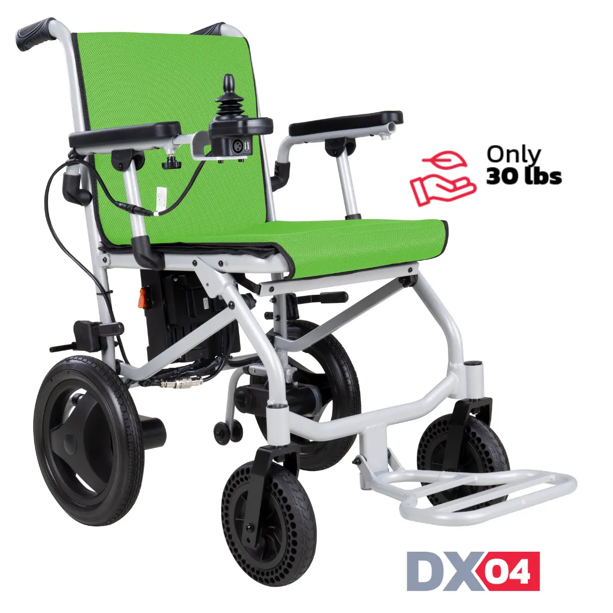 Rubicon Dx04 - World's Lightest Electric Wheelchair: Ultra Lightweight, Foldable & Portable For Travel | Only 30 Lbs & Airline Approved 1