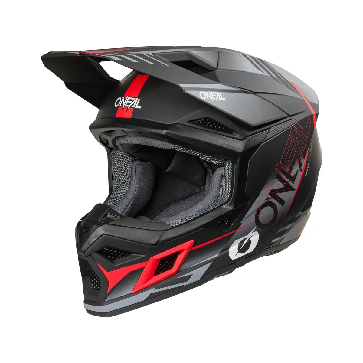 Oneal 2026 3Srs Haze Helmet - Black/Grey/Red 1