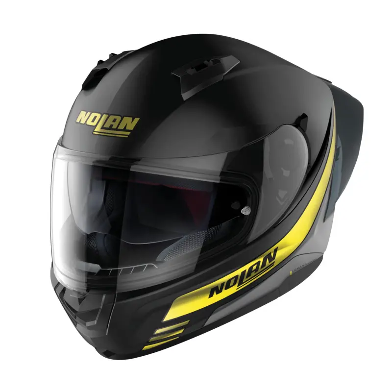 Nolan N60-6 Sport Outset Helmet - Flat Black/Yellow 1