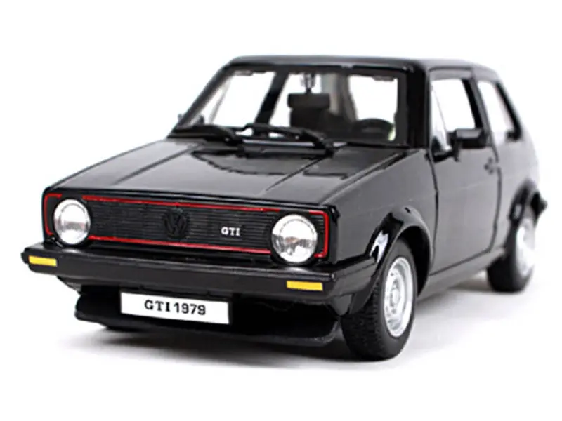 1979 Volkswagen Golf Mk1 Gti - Black 1:24 Diecast 1:24 Scale Model - Bburago 21089Bk 1