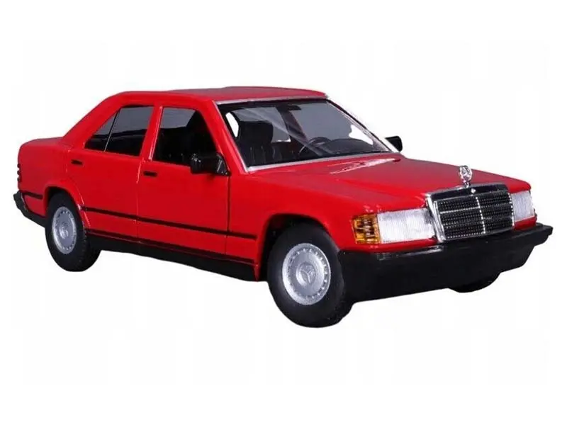 Mercedes-Benz 190 E 2.6 – Red Diecast 1:24 Scale Model - Bburago 21103Rd 1
