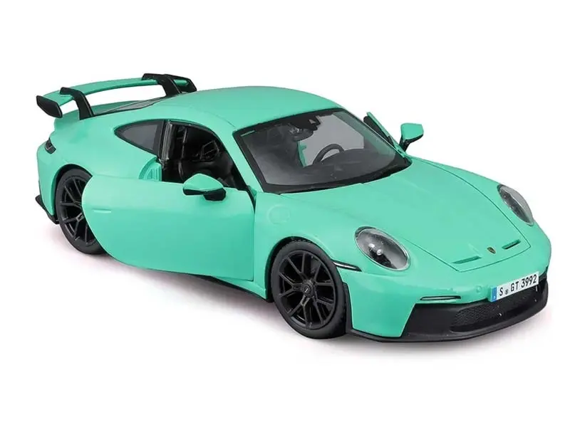 Porsche 911 Gt3 – Green Diecast 1:24 Scale Model - Bburago 21104Grn 1