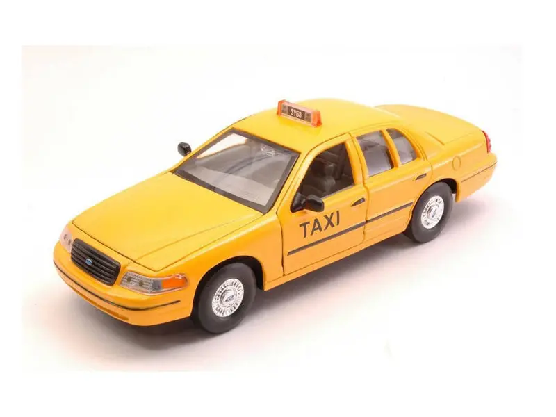 1999 Ford Crown Victoria Taxi Diecast 1:24 Model Car - Welly 22082 1