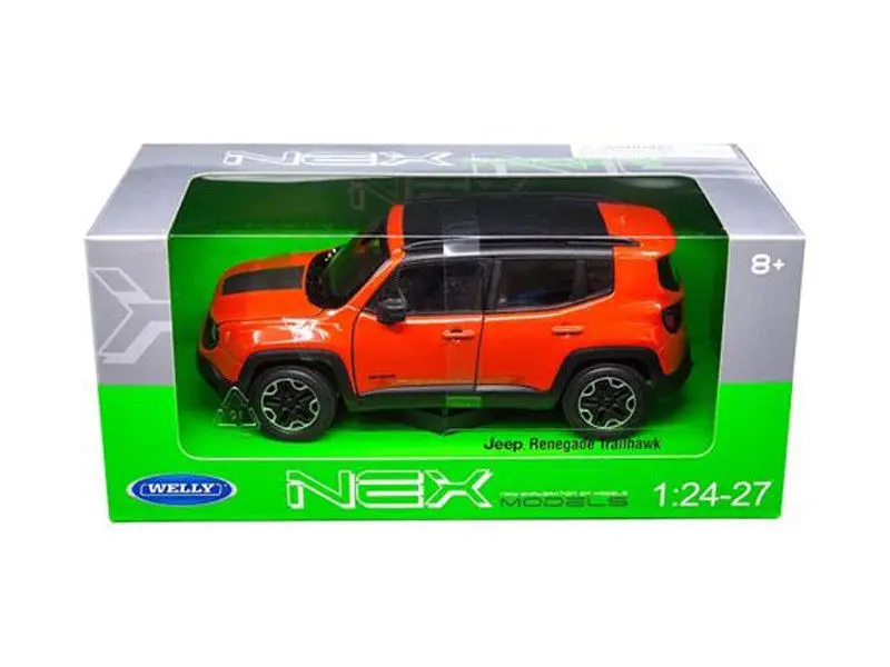 Jeep Renegade Trailhawk - Orange (Nex) Diecast 1:24-1:27 Scale Model Car - Welly 24071Or 1