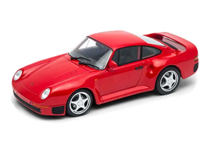 Porsche 959 Red W/ Silver Wheels (Nex) Diecast 1:24 Scale Model Car - Welly 24076Rd 1