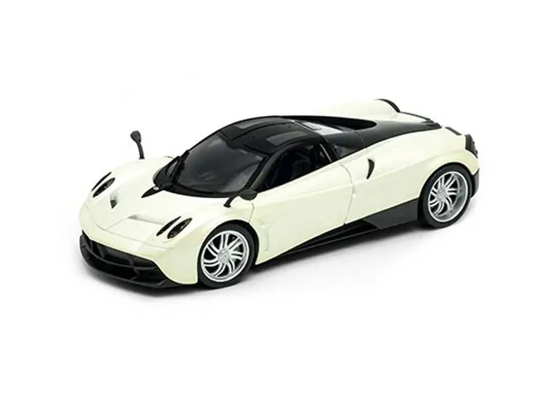 Pagani Huayra Pearl White W/ Black Top (Nex) Diecast 1:24 Scale Model Car - Welly 24088Wh 1