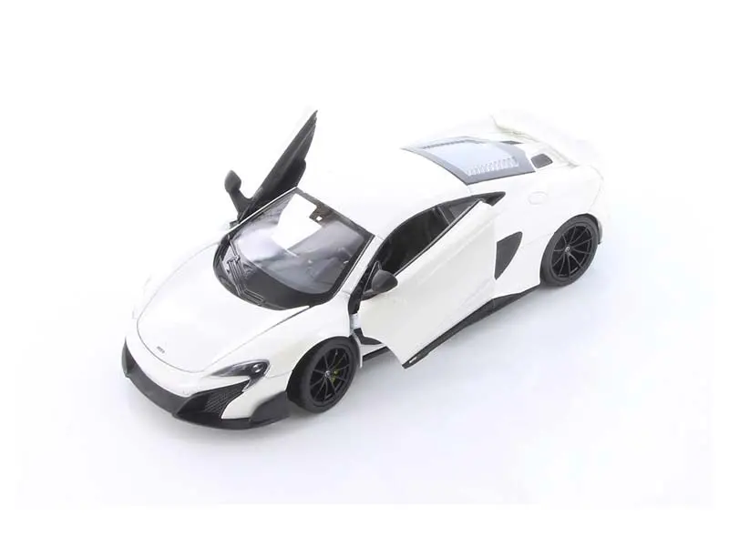 Mclaren 675Lt Coupe White (Nex) Diecast 1:24 Scale Model Car - Welly 24089Wh 1