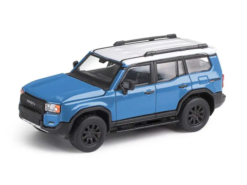 Pre-Order Toyota Land Cruiser 250 – Heritage Blue Diecast 1:64 Scale Model - Trends Hobby 241079-B 1