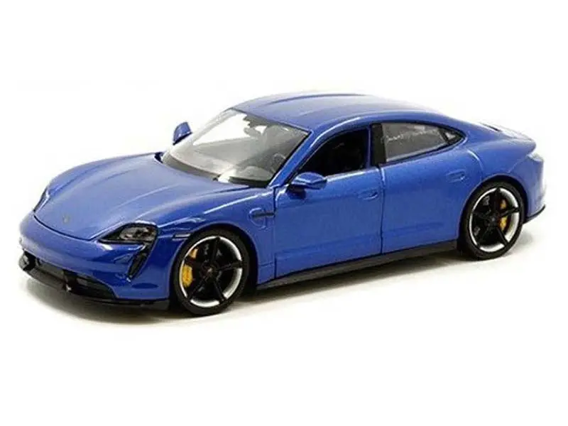 Porsche Taycan Turbo S Blue (Nex) Diecast 1:24 Scale Models - Welly 24107Bl 1