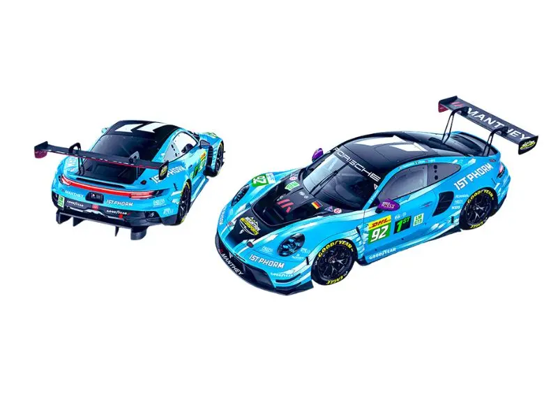 Pre-Order Porsche 911 Gt3 R Manthey 1St Phorm 2025 Le Mans 24H Lmgt3 Winner #92 Diecast 1:64 Scale Model - Trends Hobby 241084-H 1