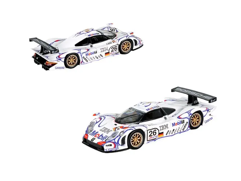 Pre-Order Porsche 911 Gt1 Mobil 1 Le Mans 1998 Diecast 1:64 Scale Model - Trends Hobby 241085-B 1