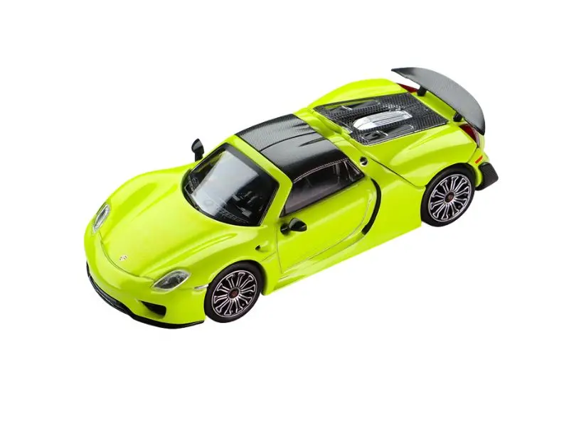 Pre-Order Porsche 918 Spyder – Acid Green Diecast 1:64 Scale Model - Trends Hobby 241086-A 1